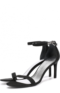 Босоножки Nunakedstraight из текстиля на шпильке Stuart Weitzman