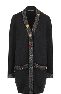 Кашемировый кардиган с декорированными пуговицами Dolce &amp; Gabbana