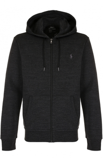 Хлопковая толстовка на молнии с капюшоном Polo Ralph Lauren