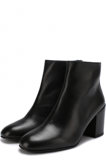 Кожаные ботильоны Bacari на устойчивом каблуке Stuart Weitzman