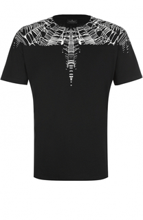 Хлопковая футболка прямого кроя с принтом Marcelo Burlon