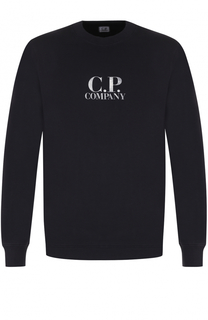 Хлопковый свитшот с логотипом бренда C.P. Company