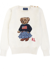 Вязаный свитер с принтом Polo Ralph Lauren
