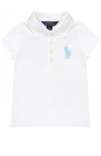 Хлопковое поло с логотипом бренда Polo Ralph Lauren