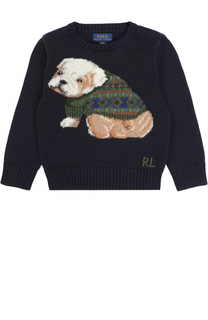 Вязаный свитер с принтом Polo Ralph Lauren
