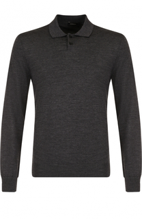 Шерстяное поло с длинными рукавами Z Zegna