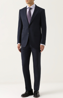 Шерстяной костюм с пиджаком на двух пуговицах Ermenegildo Zegna