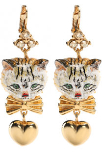 Серьги с подвесками и кристаллами Swarovski Dolce &amp; Gabbana