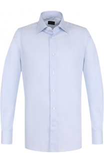 Хлопковая сорочка с воротником кент Ermenegildo Zegna