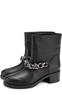 Кожаные байкеры с декорированной цепью Le Silla