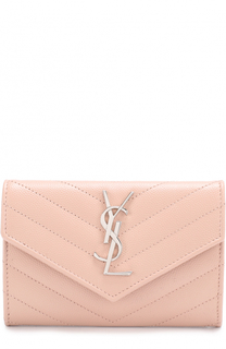 Кожаный кошелек с логотипом бренда Saint Laurent