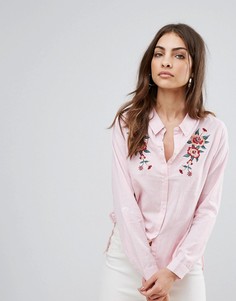 Рубашка с вышивкой Influence - Красный