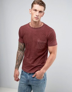 Футболка с эффектом кислотной стирки Replay - Красный