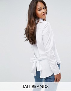 Рубашка с поясом на спине ADPT Tall - Белый