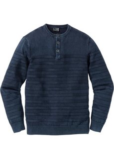 Пуловер Slim Fit (синий) Bonprix