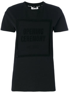 футболка с декоративными вырезами Opening Ceremony