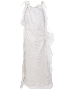 ruched neck sheer dress Maison Margiela