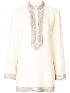 embellished neck blouse Tory Burch