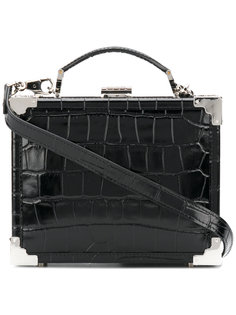 crocodile effect box tote  Aspinal Of London