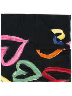 pastel heart scarf Faliero Sarti