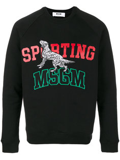 толстовка с принтом собаки MSGM