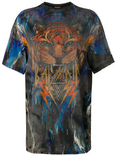 oversized graphic T-shirt Balmain