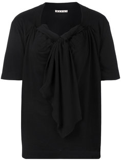 футболка с драпировкой Marni