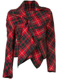 tartan wrap jacket  Comme Des Garçons