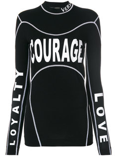топ Courage Loyalty Love Versace