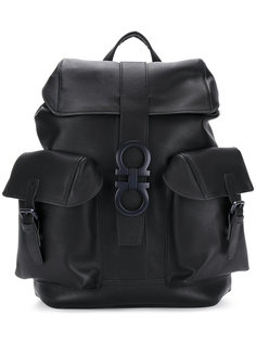 рюкзак с двойной пряжкой Gancio Salvatore Ferragamo
