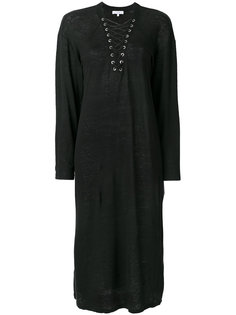 lace-up neck dress Iro
