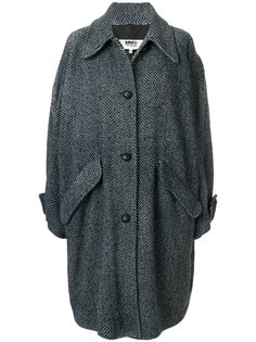 oversized chevron knit coat Mm6 Maison Margiela