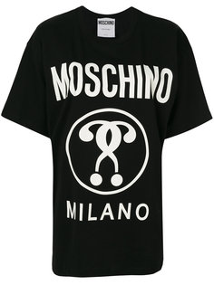 футболка с принтом логотипа Moschino