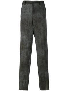 loose fit checked trousers Yohji Yamamoto