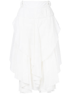 asymmetric frilled skirt Kitx