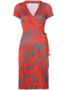 платье с запахом и цветочным узором Diane Von Furstenberg