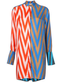 платье с узором зигзаг Diane Von Furstenberg