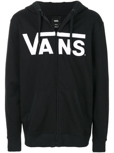 толстовка на молнии с принтом логотипа Vans