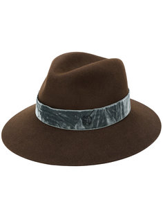 velvet band hat Maison Michel