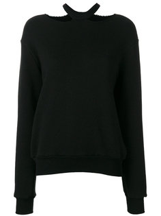cut out crew neck sweater Unravel Project