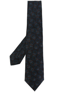 галстук с цветочным принтом Kiton