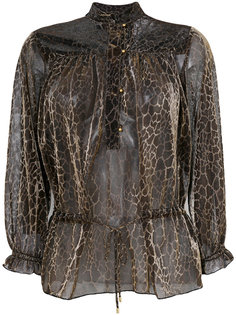 блузка со змеиным принтом  Just Cavalli