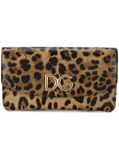 кошелек с леопардовым принтом Dolce &amp; Gabbana