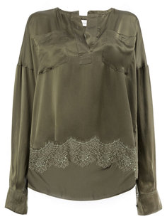 lace hem blouse  Faith Connexion