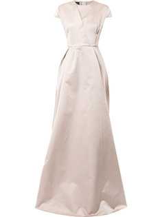 flared short sleeve gown Rochas