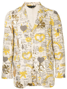 printed pinstripe blazer Comme Des Garçons Homme Plus