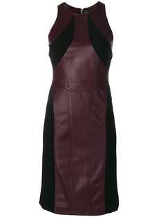 panelled leather dress Versace