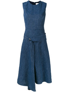 драпированное асимметричное платье  Victoria Beckham