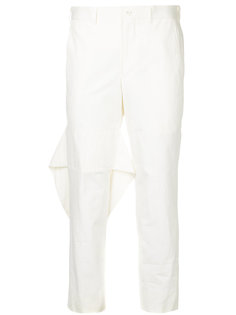 knee strap cropped trousers Comme Des Garçons