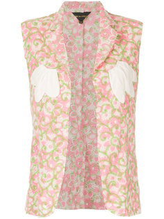 floral sleeveless waistcoat Comme Des Garçons
